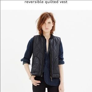 MADEWELL reversible quilted vest with wool lining